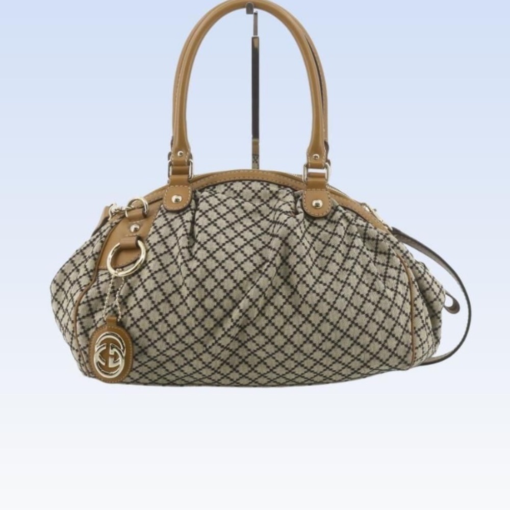 Gucci White Boston Bag